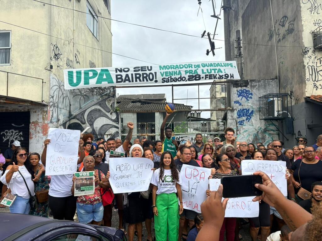 Moradores de Guadalupe fazem manifestação por uma UPA no bairro